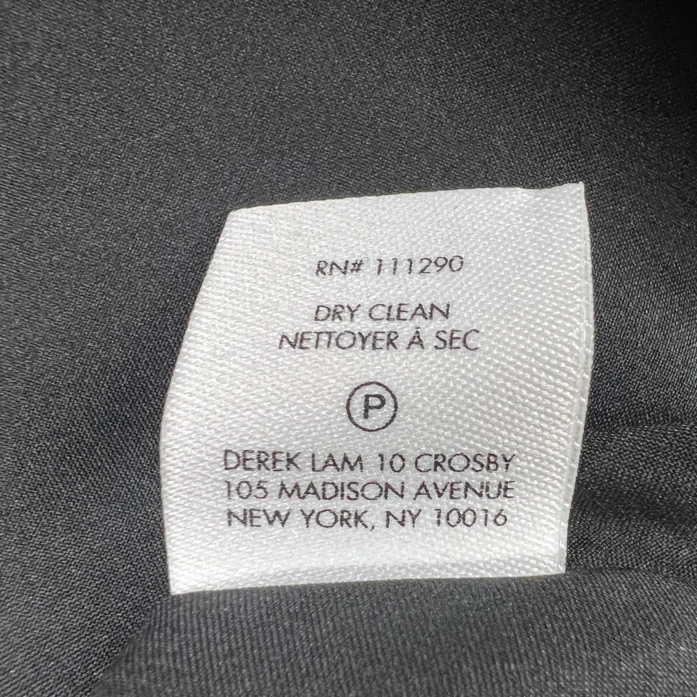 NWT DEREK LAM 10 CROSBY SILK Blend Cami Flounce Lined Mini Dress Twist Waist Sz6 - Picture 13 of 14